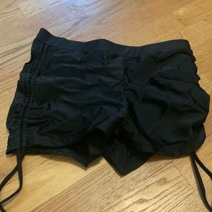 SHEIN bathing suit shorts. Black. Scrunch sides. Size medium.